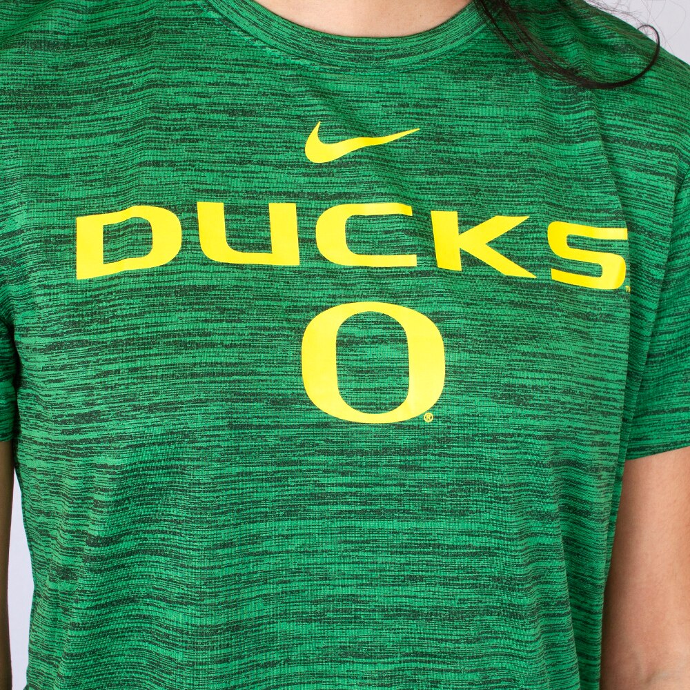 Classic Oregon O, Nike, Green, Crew Neck, Performance/Dri-FIT, Women, Sideline, Velocity, T-Shirt, 897052